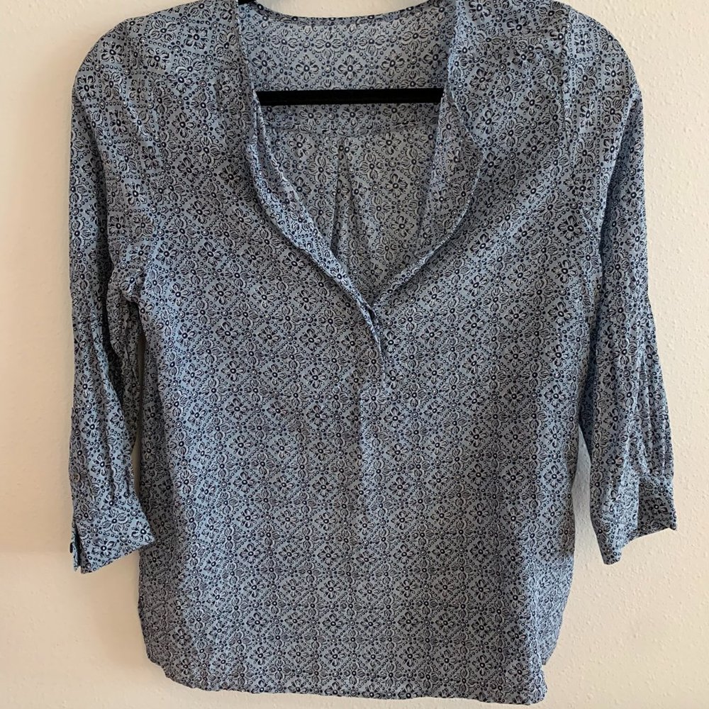 Joie Silk Blouse, Blue, Women's Small
